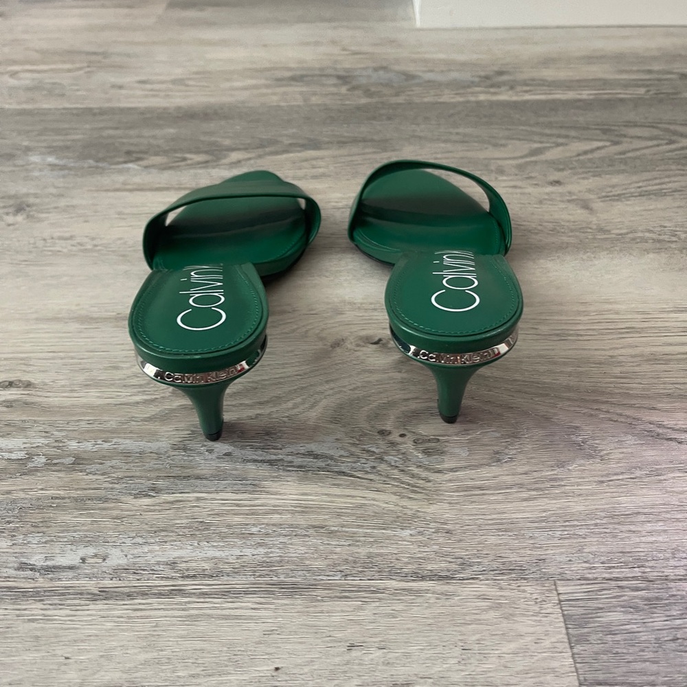 Calvin Klein Emerald Slide Sandals—Never Worn NWOT! - Picture 4 of 6